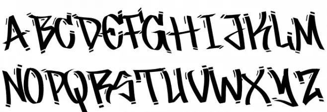 Canyon Street Caratteri MAIUSCOLE