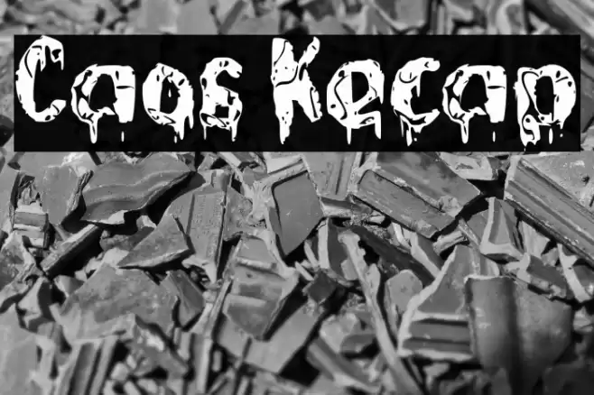 Caos Kecap Font examples