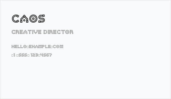 Caos Business Card