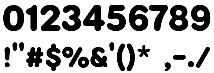 Caoutchouc Font OTHER CHARS