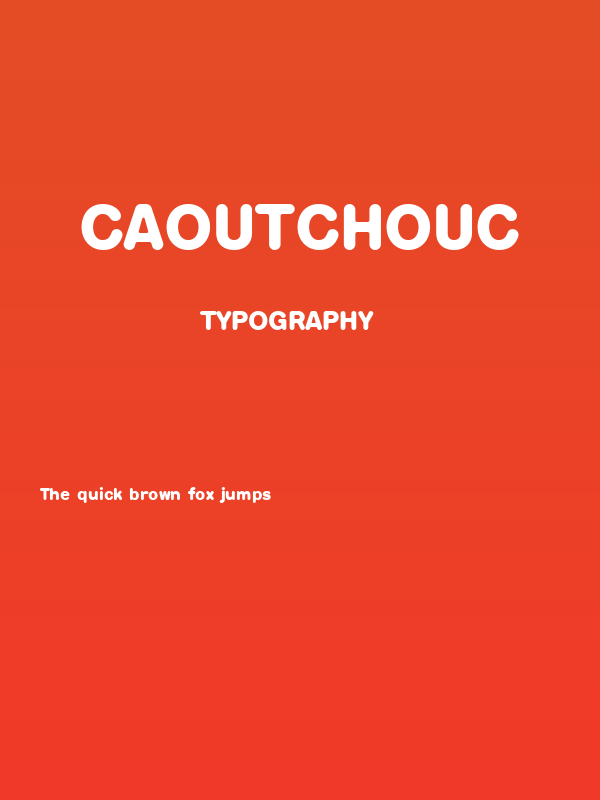 Caoutchouc Poster