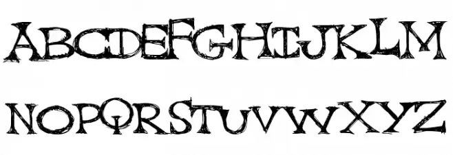 CapScratched 字体 小写