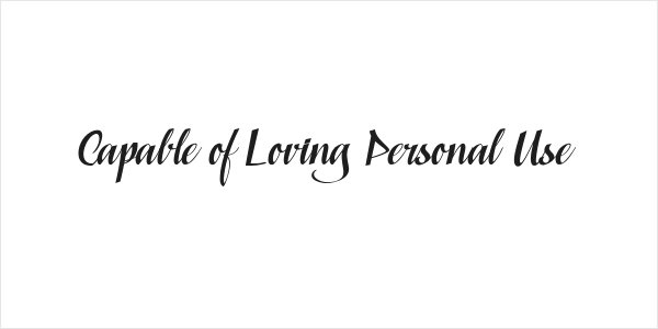 Capable of Loving Personal Use  Logo