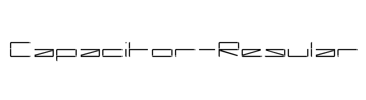 Capacitor-Regular  Free Fonts Download