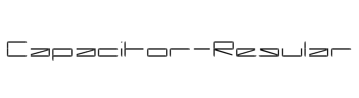 Capacitor-Regular  font caratteri gratis