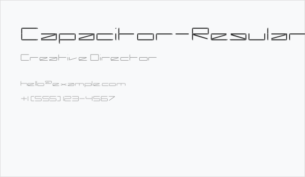 Capacitor-Regular Business Card