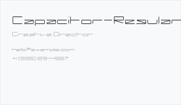 Capacitor-Regular Business Card