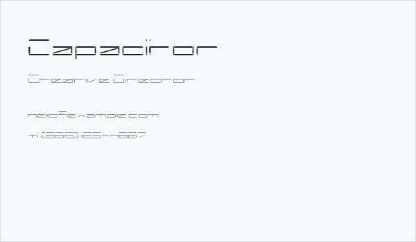 Capacitor Business Card