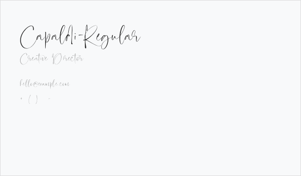 Capaldi-Regular Business Card
