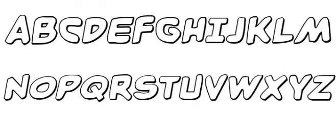 Caped Crusader 3D Semi-Italic Schriftart Groß
