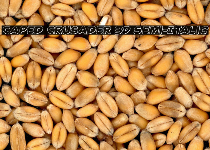 Caped Crusader 3D Semi-Italic Example 1