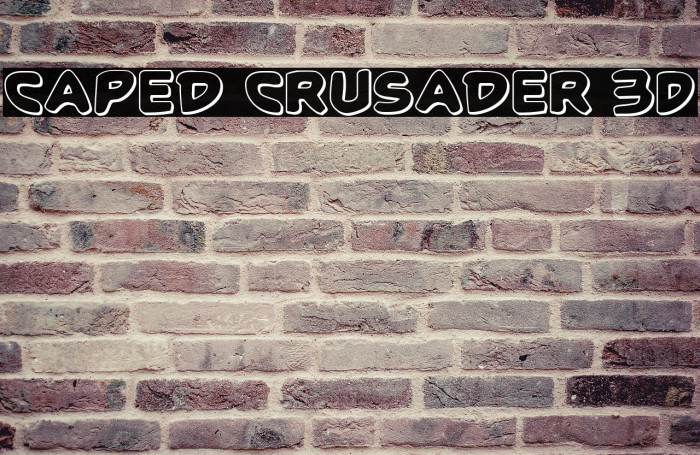 Caped Crusader 3D Example 1