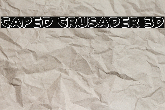 Caped Crusader 3D Example 3