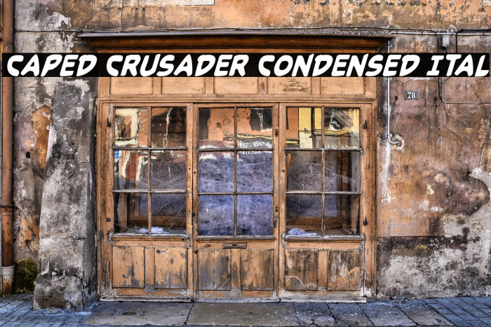 Caped Crusader Condensed Ital Example 1