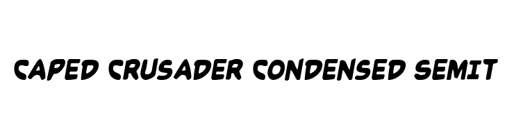 Caped Crusader Condensed SemIt  Frei Schriftart Herunterladen
