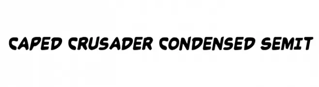 Caped Crusader Condensed SemIt  les polices de caractères gratuit tlcharger