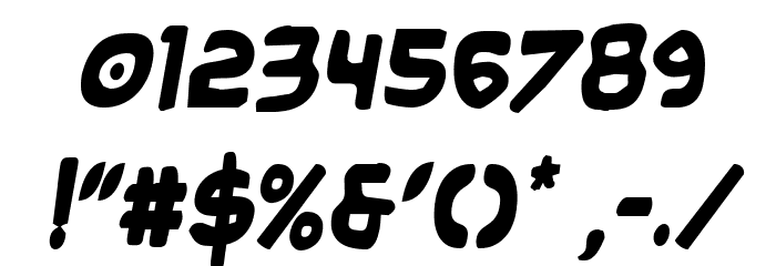 Caped Crusader Condensed SemIt フォント その他の文字