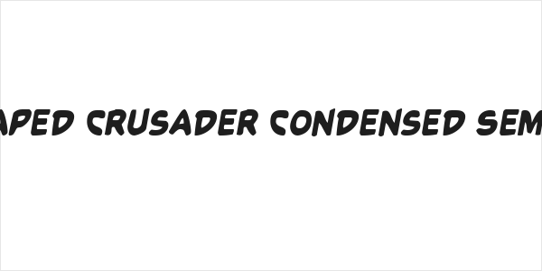 Caped Crusader Condensed SemIt Logo