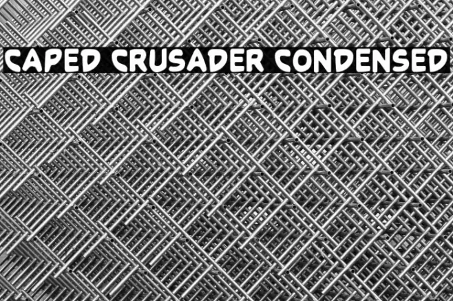 Caped Crusader Condensed Font examples