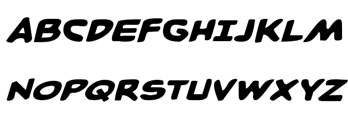 Caped Crusader Expanded Italic 字体 大写
