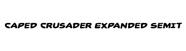 Caped Crusader Expanded SemIt  Frei Schriftart Herunterladen