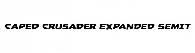 Caped Crusader Expanded SemIt  les polices de caractères gratuit tlcharger
