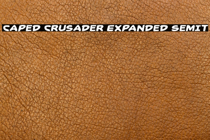 Caped Crusader Expanded SemIt Example 2