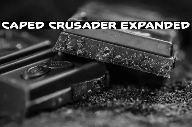 Caped Crusader Expanded خط examples