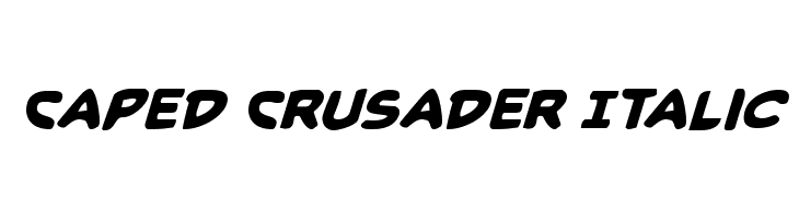 Caped Crusader Italic  免费字体下载