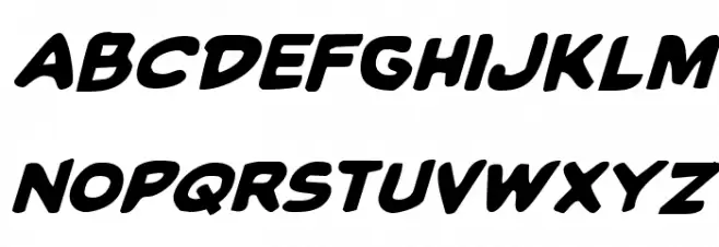 Caped Crusader Italic Font Litere mici