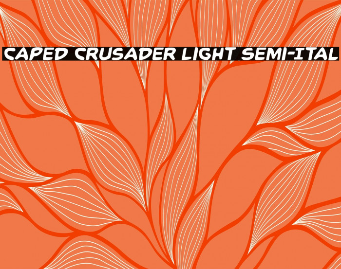 Caped Crusader Light Semi-Ital Example 3