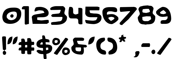 Caped Crusader Light フォント その他の文字