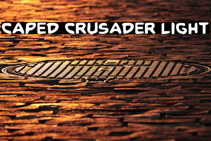 Caped Crusader Light Example 1