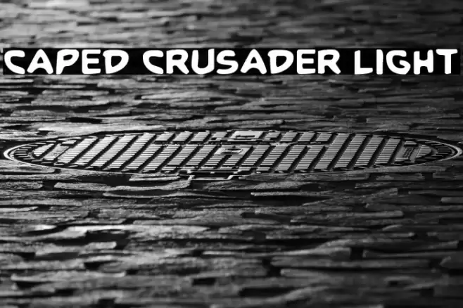 Caped Crusader Light फ़ॉन्ट examples