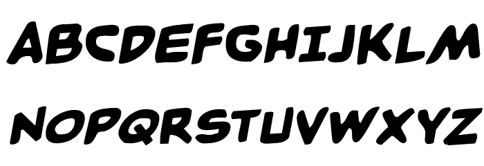 Caped Crusader Rotalic Font UPPERCASE