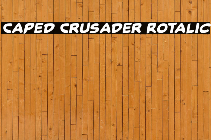 Caped Crusader Rotalic Example 1