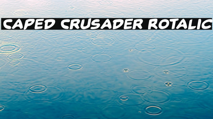 Caped Crusader Rotalic Example 2