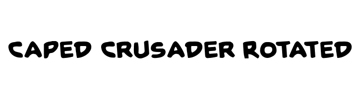 Caped Crusader Rotated  Fuentes Gratis Descargar