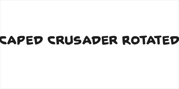 Caped Crusader Rotated Logo