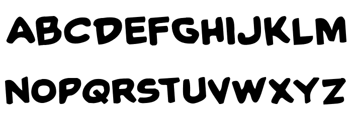 Caped Crusader Rotated Font LOWERCASE