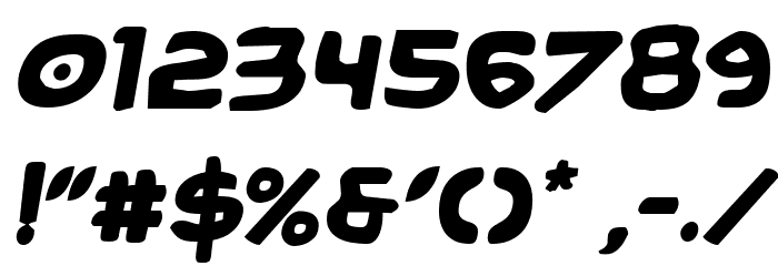 Caped Crusader Semi-Italic フォント その他の文字