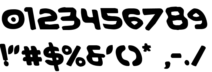 Caped Crusader Semi-Leftalic フォント その他の文字