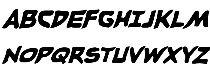 Caped Crusader Spiked Italic لخطوط تنزيل الأحرف الكبيرة