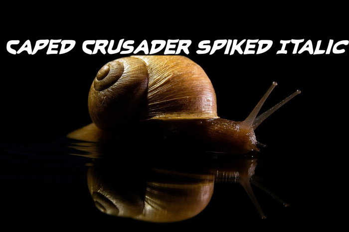 Caped Crusader Spiked Italic Example 2