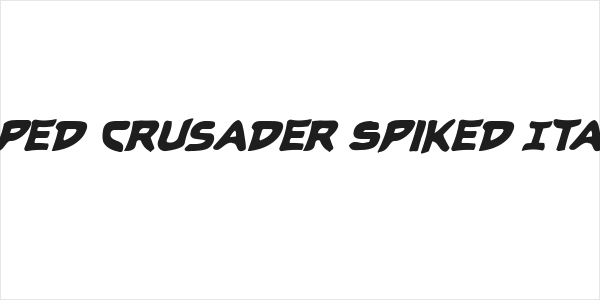 Caped Crusader Spiked Italic Logo