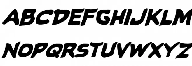 Caped Crusader Spiked Italic Polices MINUSCULES