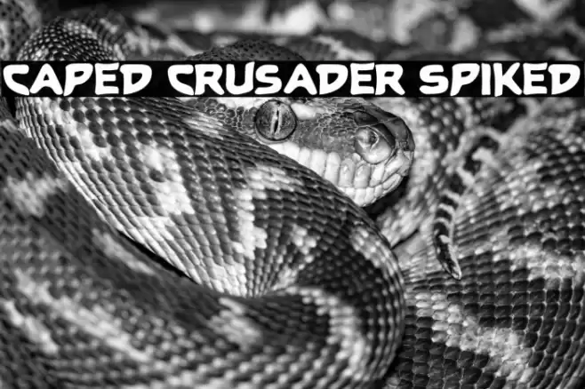 Caped Crusader Spiked خط examples