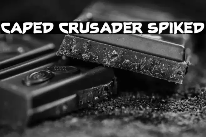 Caped Crusader Spiked خط examples