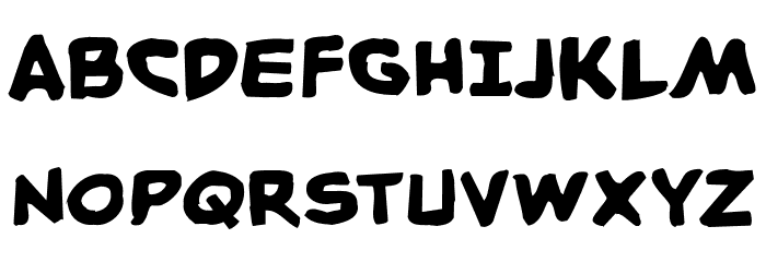 Caped Crusader Warped Font UPPERCASE
