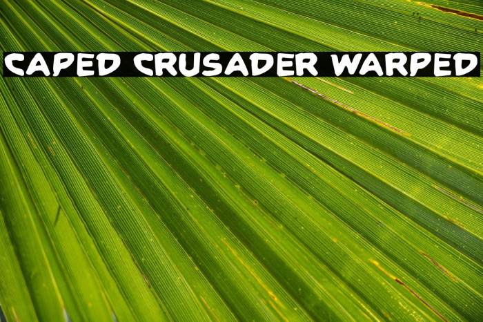 Caped Crusader Warped Example 2